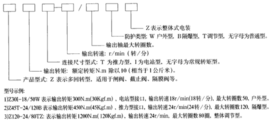 DZW普通型多回轉(zhuǎn)閥門電動頭